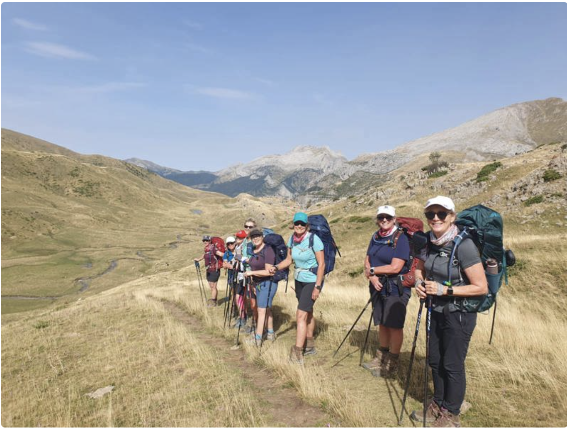 Lizara in the Pyrenees with Women's Fitness Adventures.